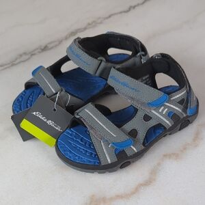 NWT Eddie Bauer Kids' Sandals in Gray and Blue Size 1